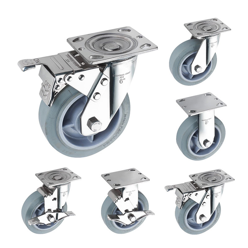 SUS304 SUS Heavy Duty Casters Performa Wheel